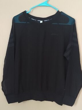 adidas Black Crewneck Women’s Sheer Sweater